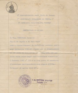 Diploma di Battisti Cherubini